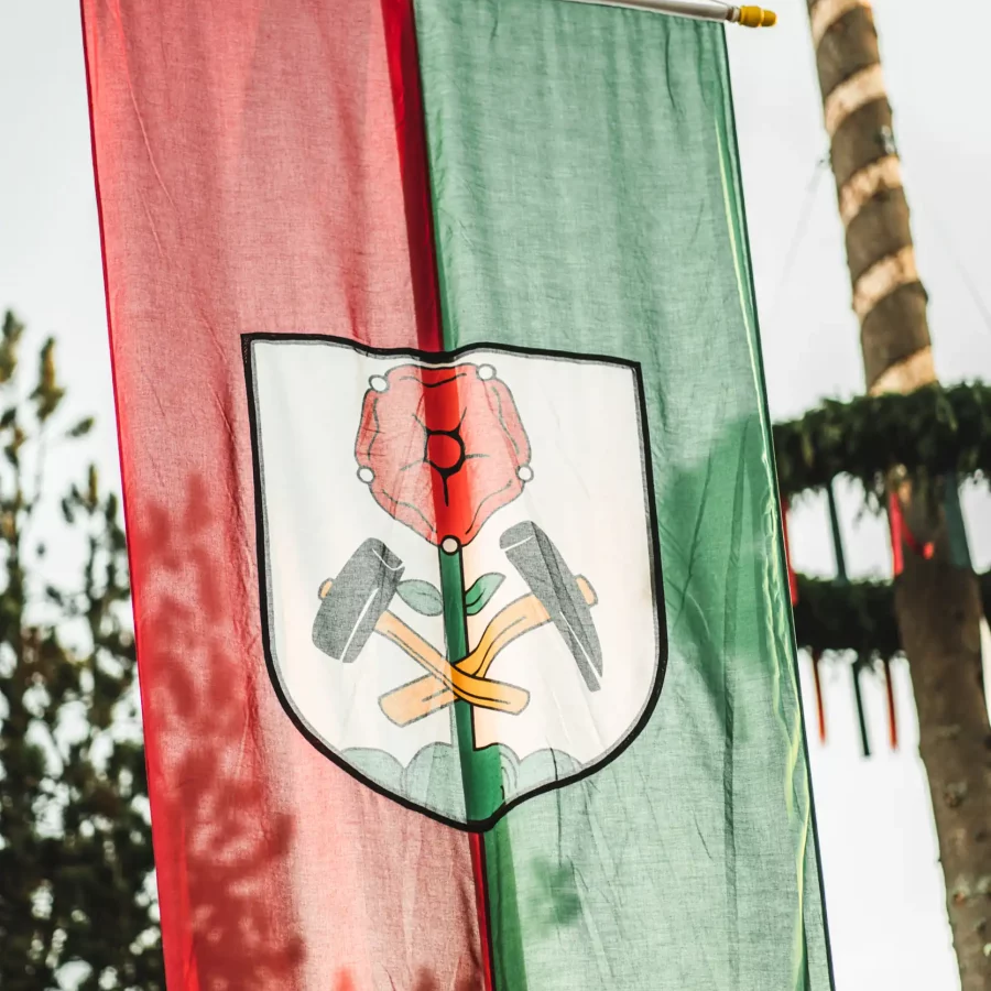 Rosenberger Fahne bei der Rosenberger Kirwa